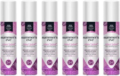 Summers Eve Island Splash Daily Refreshing Feminine Deodorant Spray 2oz (6 Pack) - Personal Care > Bath & Body