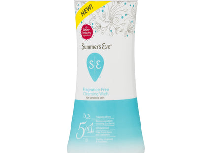 Summer’s Eve Fragrance Free Gentle Daily Feminine Wash, pH Balanced, 15 fl oz (Pack Of 4)