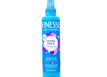 Finesse Finish Strengthen, Self Adjusting, Extra Hold, Non-Aerosol, Unisex, HairSpray, 8.5 ounce (Pack Of 2)