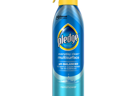 Pledge Everyday Clean Multi surface Cleaner, Aerosol Spray, Glade Rain Shower, 9.7 Ounce (Pack Of 11)