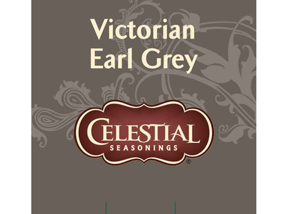 Celestial Seasonings Black Tea, Victorian Earl Grey, Contains Caffeine, 25 Count (PacK Of 24)