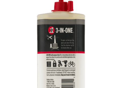 3-in-ONE Multi-Purpose Long-Lasting Lubricant Oil 3oz (Pack Of 2)