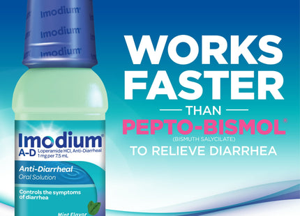 Imodium Imodium a-D Liquid Anti-Diarrheal with Loperamide Hydrochloride, Stomach Medicine, Mint, 4 Fl Oz (Pack Of 6)