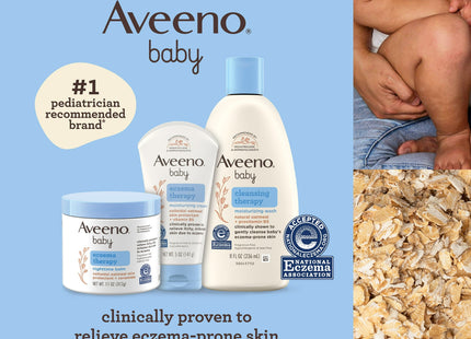 Aveeno Baby Eczema Therapy Moisturizing Cream with Oatmeal, 12 fl. oz (Pack Of 1)