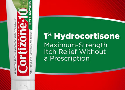 Cortizone-10 Plus Maximum Strength Hydrocortisone Anti-Itch Creme Plus Moisturizers, 2-Ounce Tubes (Pack Of 6)