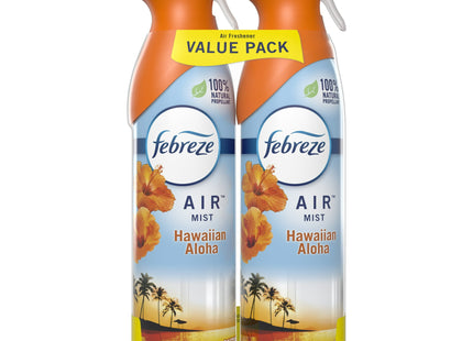 Febreze Air Freshener, Odor-Eliminating, Hawaiian Aloha Light Fresh Scent, Aerosol Spray 8.8 Ounce (Pack Of 2)