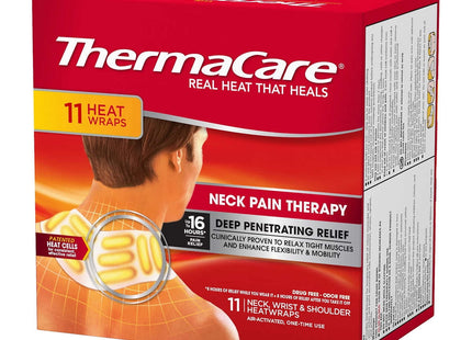 ThermaCare Neck, Shoulder, Wrist, Pain Relief Therapy Patches, Heat Wrap, 3 Count (Pack Of 7)