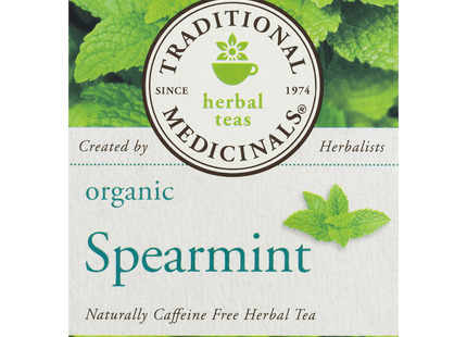 Traditional Medicinals Organic Spearmint Herbal Tea, Healthy & Refreshing, 16 Count (Pack Of 1)