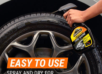 Armor All Extreme Tire Shine, Tire Cleaner and Black Shine, Trigger Spray, 22 Ounce (Pack Of 12)