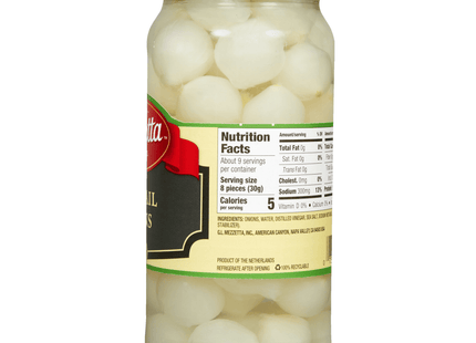 Mezzetta Imported Cocktail Onions, Gluten Free, Kosher And Keto Friendly. Glass Jars, 16 Ounce (Pack Of 3)