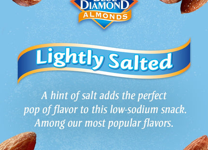 Blue Diamond Almonds, Low Sodium, Lightly Salted, Snack Nuts, Resealable Bag, 16 Ounce (Pack Of 24)