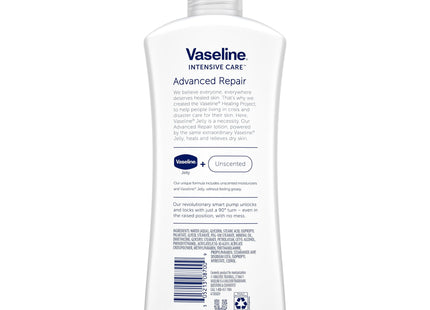 Vaseline Intensive Care Advanced Repair Moisture, All Skin, Pump Body Lotion, Fragrance Free, 20.3 fl Ounce (Pack Of 7)