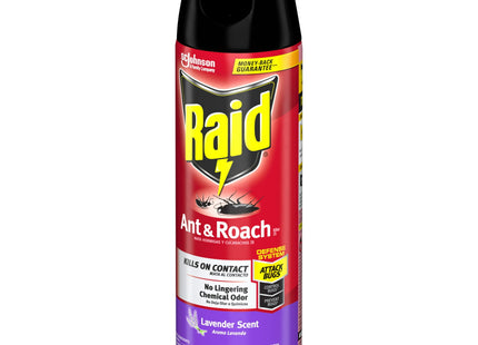 Raid Ant & Roach Killer Spray 26, Indoor and Outdoor Insecticide, Lavender Scent, Aerosol Spray, 17.5 Ounce (Pack Of 3)