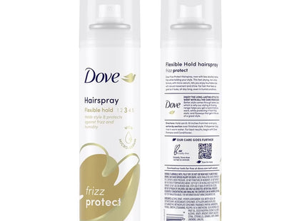 Dove Style+Care Strength & Shine, Hairspray Flexible Hold, Frizz Protect, Aerosol Can, 7 Ounce (Pack Of 3)