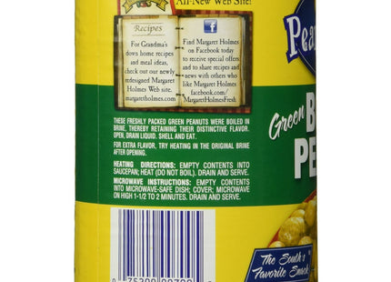 Peanut Patch Original Green Boiled Fresh Peanuts, Sugar-Free, 13.5 Ounce Can (Pack Of 10)