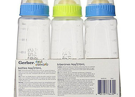 Gerber First Essentials Clearview Bottle in Assorted Colors with Latex Nipple (Pack Of 12)