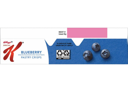 Kellogg's Special K Blueberry Chewy Pastry Crisps, 100 Calorie Snacks, Ready-to-Eat Breakfast Bars, 12 Crisps, 5.28 Ounce (Pack Of 1)