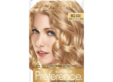 L'Oreal Paris Superior Preference Permanent Hair Color, 8G Golden Blonde (Pack Of 7)