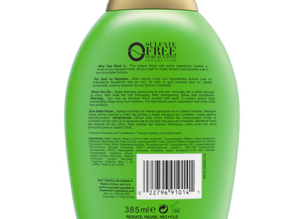 OGX Hydrating Tea Tree Mint Nourishing & Invigorating Daily Shampoo, with Peppermint Oil & Milk Proteins, 13 Fl Oz (Pack Of 1)