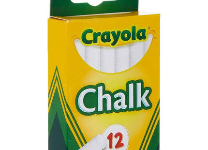 Crayola Nontoxic Chalk White 12 sticks per Box (Pack Of 3)