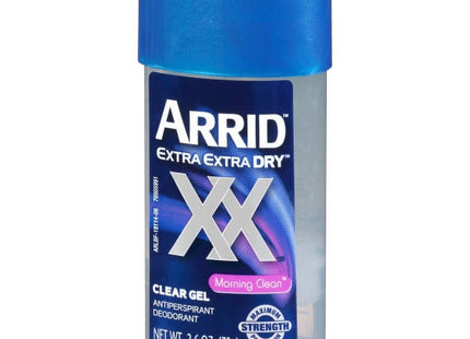 Arrid XX Extra Extra Dry Clear Gel, Antiperspirant Deodorant, Morning Clean, 2.6 Ounce (Pack Of 2)