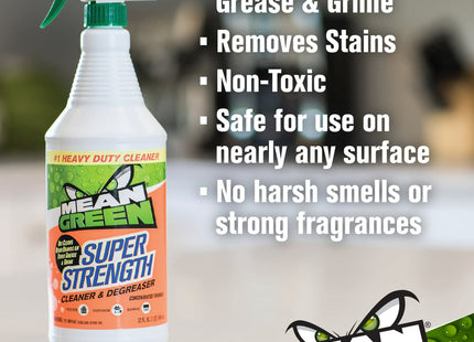 Mean Green, Super Strength, Concentrated, Cleaner and Degreaser, Trigger Spray, 32 Ounce (Pack Of 3)