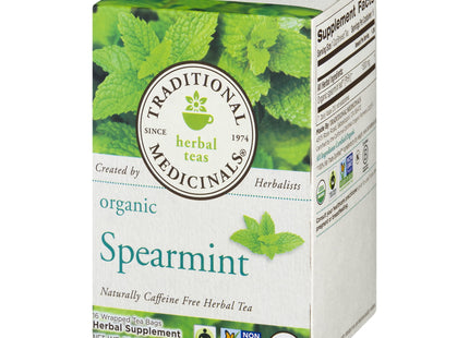 Traditional Medicinals Organic Spearmint Herbal Tea, Healthy & Refreshing, 16 Count (Pack Of 1)