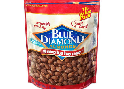 Blue Diamond Almonds Gluten Free Smokehouse Flavored Snack Nuts, 16 Ounce (Pack Of 6)