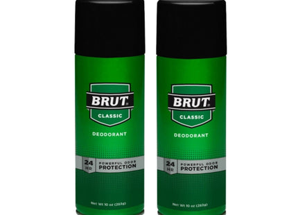 Brut Protection Trimax Original Fragrance Deodorant Spray, Classic Scent, Unisex, 10 Ounce (Pack Of 2)