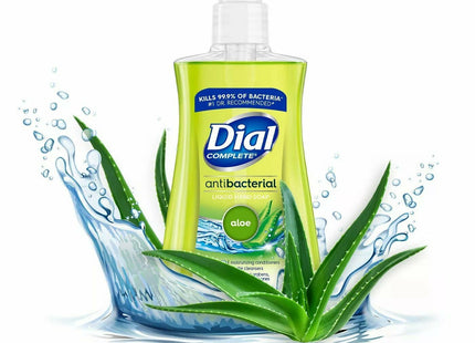 Dial Antibacterial Liquid Hand Soap, Soothing Aloe, With Moisturizer, Pump Bottle, 7.5 Ounce (Pack Of 10)