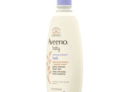 Aveeno Baby Nighttime Calming Comfort Bath, Body & Hair Wash - Lavender and Vani 18 Fl Oz (Pack Of 4)