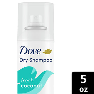 Dove Advanced Dry Shampoo Spray, Fresh Coconut, Absorbs Excess Oil, Refresh Without Water, 5 Ounce (Pack Of 2)