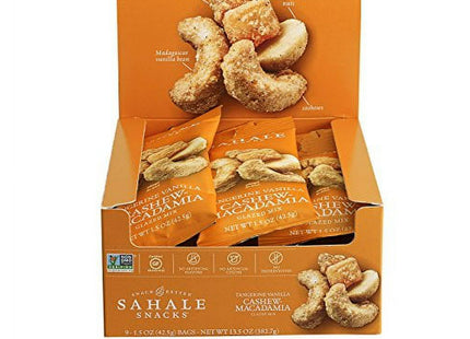 Sahale Snacks Tangerine Vanilla Cashew Macadamia Glazed Mix, 1.5 oz (Pack Of 12)