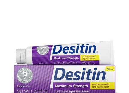 Desitin Diaper Rash Ointment Maximum Strength Original Zinc Oxide Paste 1 Oz (Pack Of 1)