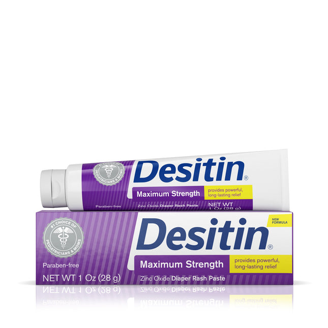 Desitin Diaper Rash Ointment Maximum Strength Original Zinc Oxide Paste 1 Oz (Pack Of 1)