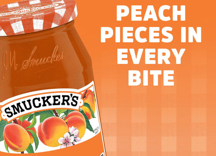 Smucker's Sweet and juicy peach flavor Preserves, 18 Ounce, Jar (Pack Of 6)