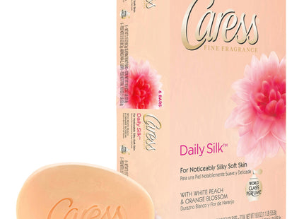 Caress Daily Silk Beauty Bars, White Peach & a Blend of Silk Orange Blossom, 4.25 oz 2 Bar (Pack Of 1)