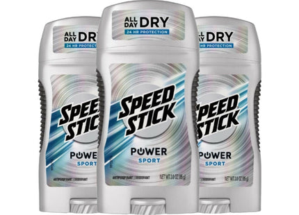 Speed Stick Power Anti-Perspirant Deodorant, Stick Ultimate Sport, 3 Oz (Pack Of 5)