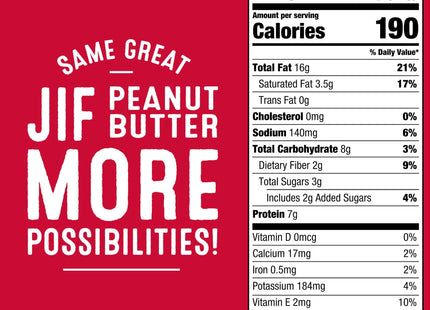 Jif Squeeze Creamy Peanut Butter, Smooth Creamy Texture Portable Pean, Simply Squeeze Pouch, 13 Ounces (Pack Of 1)