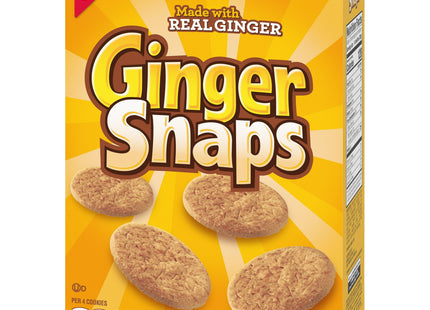 NABISCO Real Ginger Snaps Cookies, Ginger Old Fashioned Cookies, Crunchy Snack, 16 Ounce (Pack Of 24)