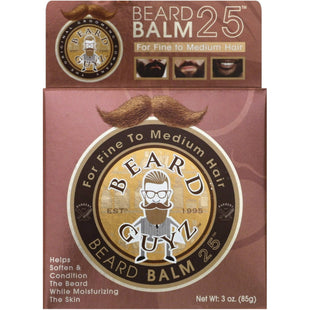 Beard Guyz Beard Balm 25 Style Your Beard, for Fine to Medium Hair, 3 Ounce (Pack Of 12)