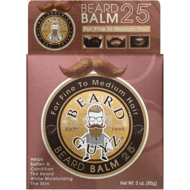 Beard Guyz Beard Balm 25 Style Your Beard, for Fine to Medium Hair, 3 Ounce (Pack Of 1)