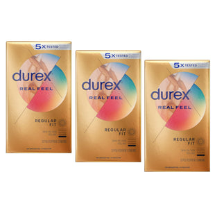 Durex Avanti Bare Real feel Non-Latex, Ultra Thin, Lubricated, Condom, 10 Count (Pack Of 3)