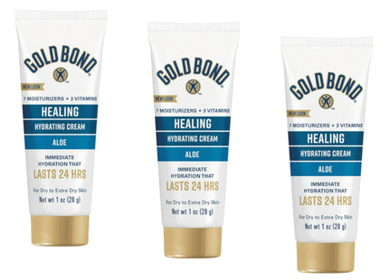 Gold Bond Ultimate Healing Skin Therapy, Hand and Body Lotions, Ultimate Healing Fresh Aloe, Travel Size 1 Ounce (Pack Of 3)