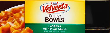 Kraft Velveeta Lasagna with Meat Sauce Cheesy Skillets Singles Microwave Dinner Meal 9 Ounce (Pack Of 12)