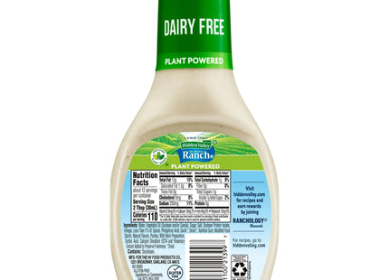 Hidden Valley Original Ranch Plant Powered Salad Dressing & Topping, Gluten & Dairy Free, 12 Fluid Ounce, (Pack Of 2)