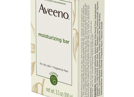 Aveeno Gentle Naturals Moisturizing Facial Cleansing Bar for Dry Skin, Fragrance Free, 3.5 Ounce (Pack Of 6)