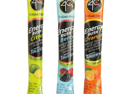 4C Energy Rush with Taurine Variety Pack Drink Mix 0.26 Oz. 18 Count (Pack Of 4)