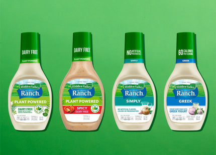 Hidden Valley Original Ranch Plant Powered Salad Dressing & Topping, Gluten & Dairy Free, 12 Fluid Ounce, (Pack Of 2)