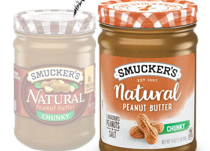 Smucker’s Natural Chunky Peanut Butter, 16 Ounces